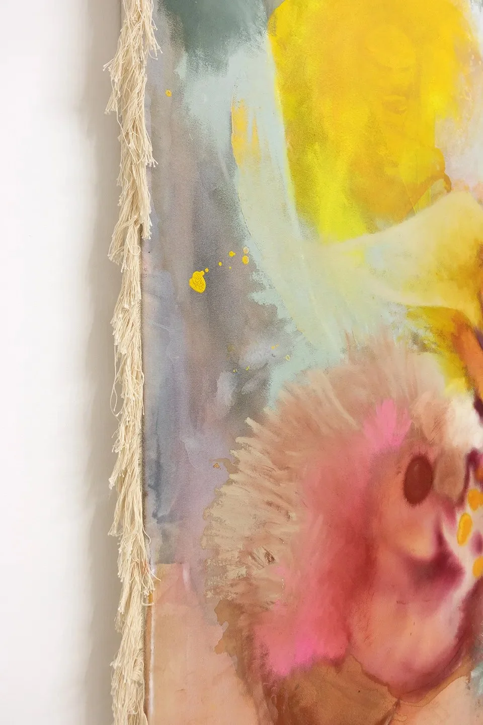 Bust, 2021 (detail)
Watercolor and oil on canvas
77 x 60 inches