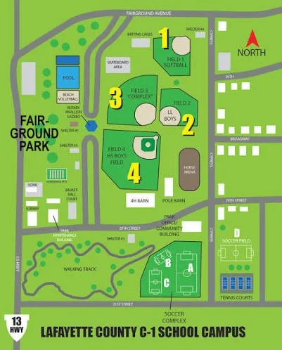 Fairground Park Map