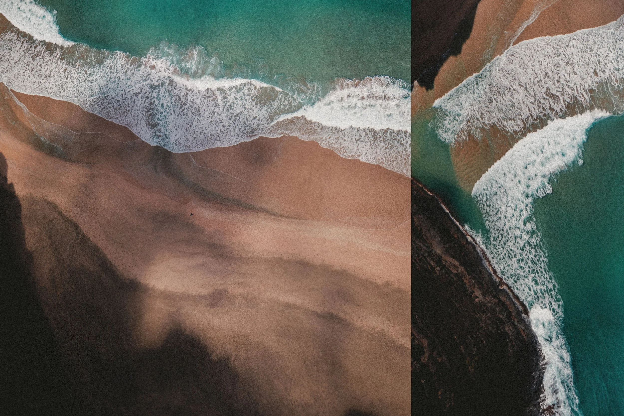 Images of the ocean representing psychological inquiry and growth