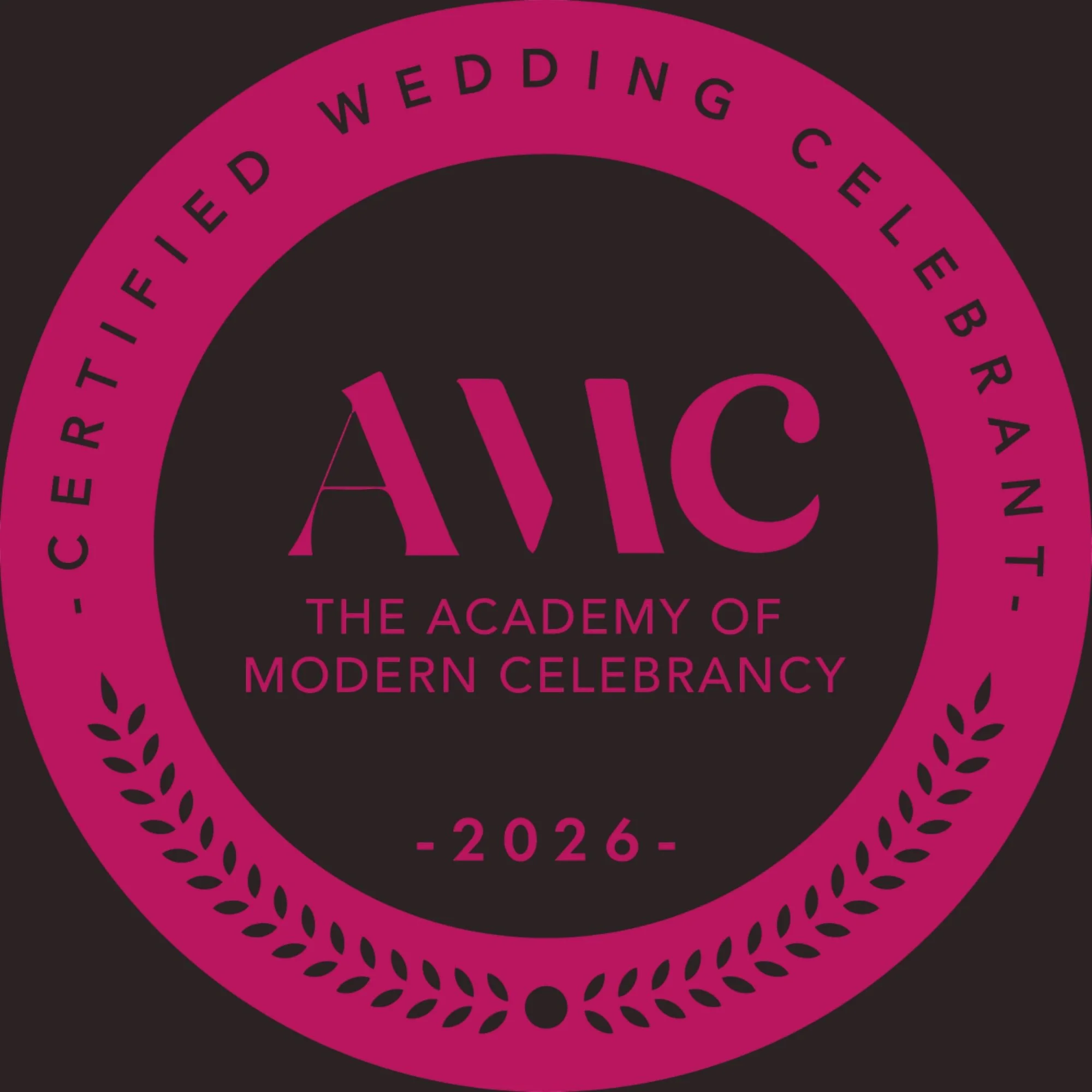 Academy of Modern Celebrancy certification badge