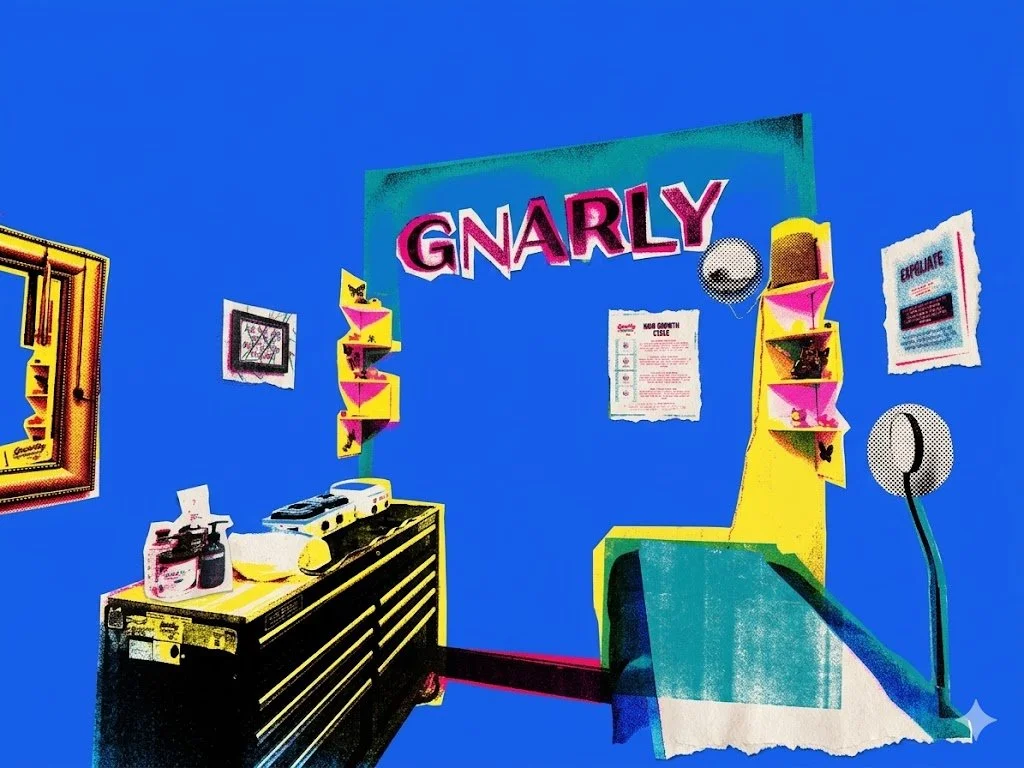 Custom neon sign for Gnarly Beauty, a premier waxing and esthetics studio located in Boise, ID