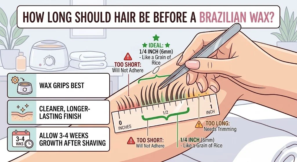 How Long Should Hair Be Before a Brazilian/Manzilian Wax?