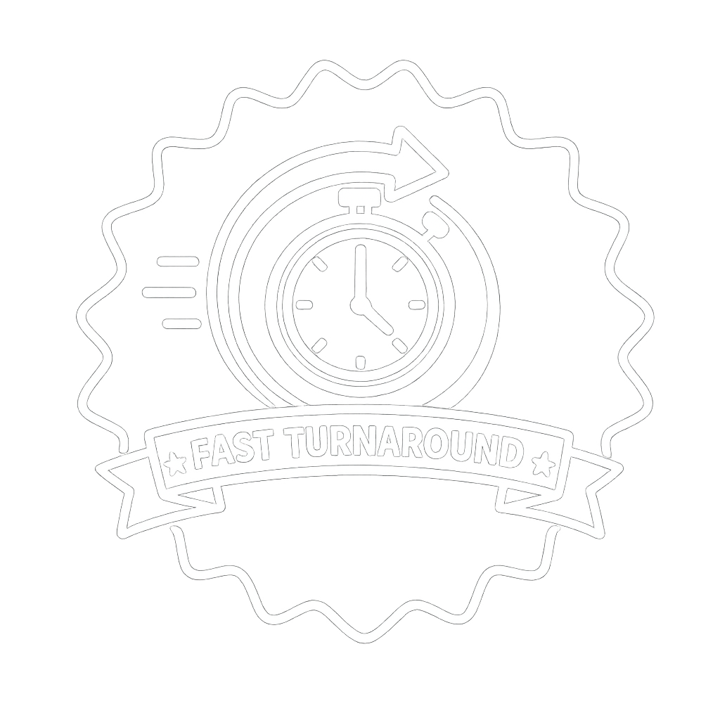 A badge that celebrates 3 years of experience, featuring a wavy border, a central large number 3, and a banner with the text "Years of Experience" flanked by stars.