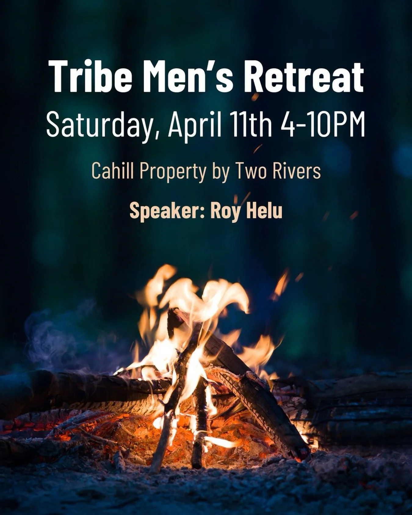 🚨 Men! Last chance to sign up! 🚨 Don&rsquo;t miss Tribe&rsquo;s Annual Spring Men&rsquo;s Retreat happening tomorrow - Saturday, April 11th.

🔥 Guest Speaker: Roy Helu (NFL &amp; Husker RB)

Step away from the noise and spend an evening outdoors w