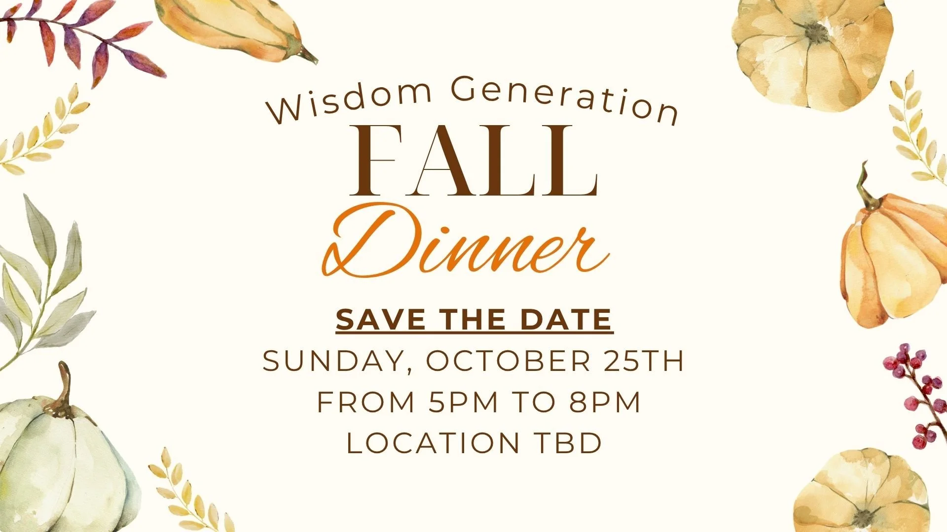 Wisdom Generation Fall Party