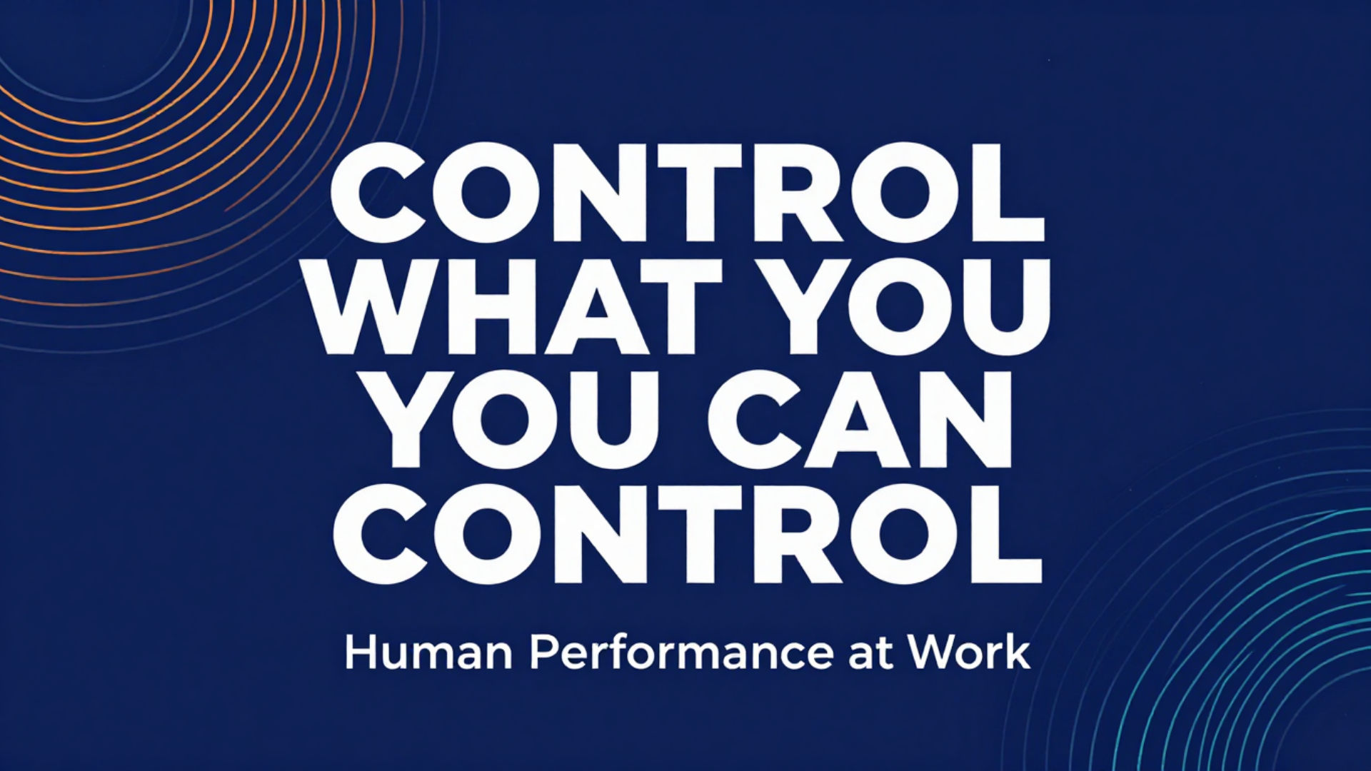 Control What You Can Control Team Facilitation Kit