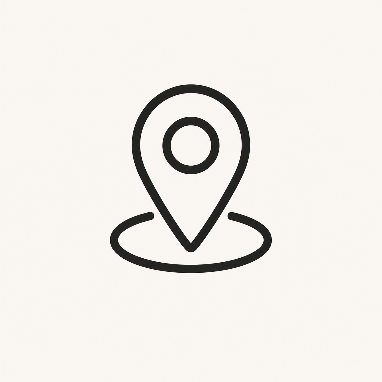 Icône de localisation ou de carte avec un marqueur pointant un endroit sur une carte.