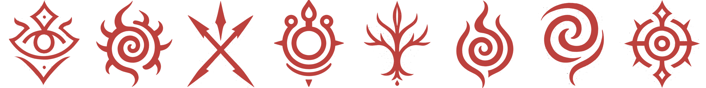 Eight soulmark symbols from Chronicles of Arynbel.