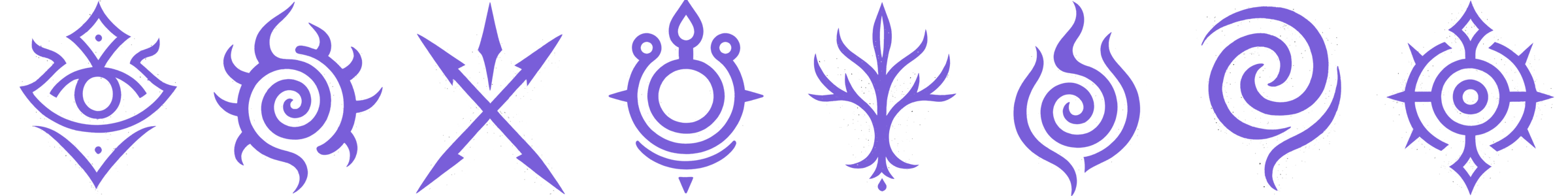 Eight soulmark symbols from Chronicles of Arynbel.