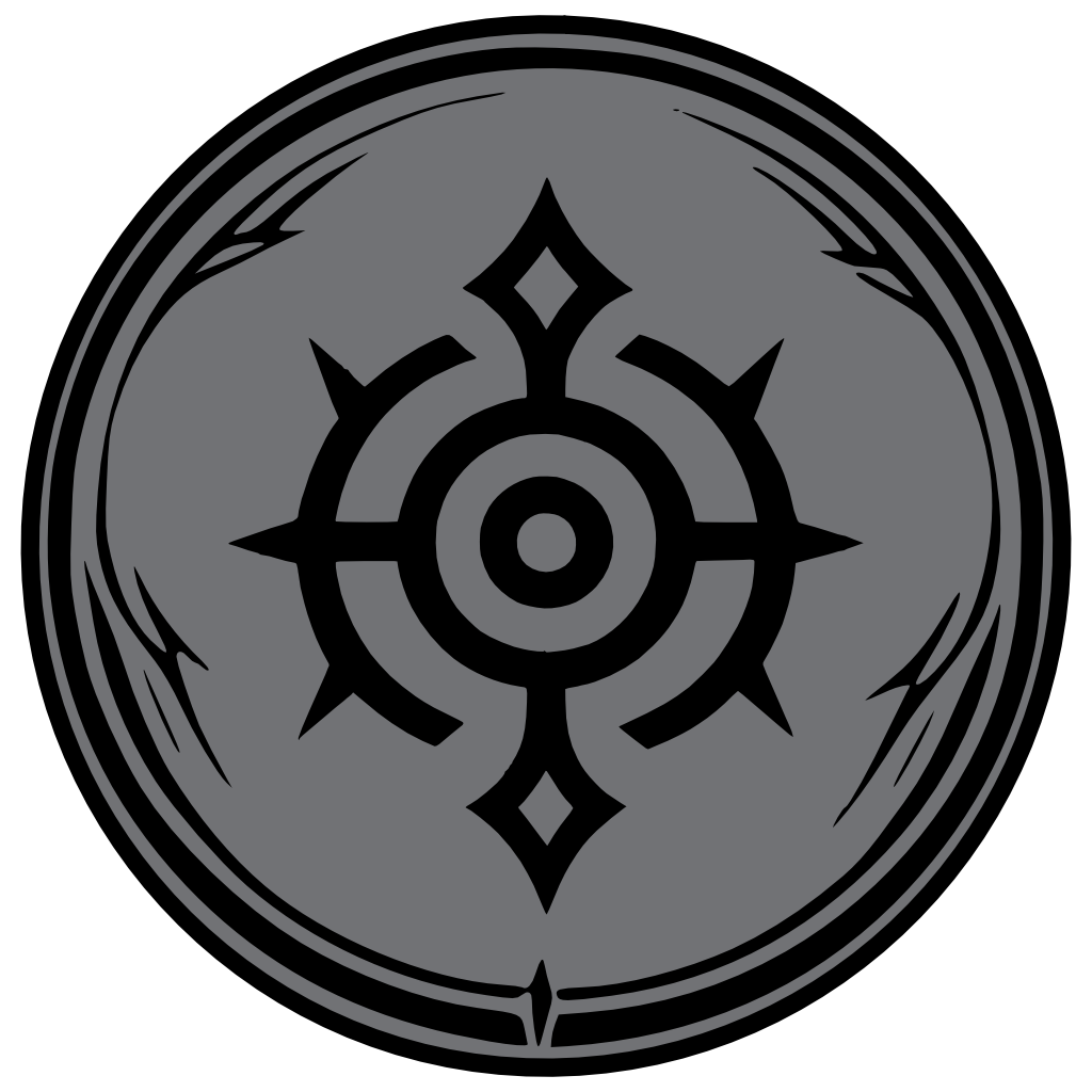 Pale Sigil soulmark symbol from Chronicles of Arynbel, shown as a circular pale emblem with a faint black sacred glyph.