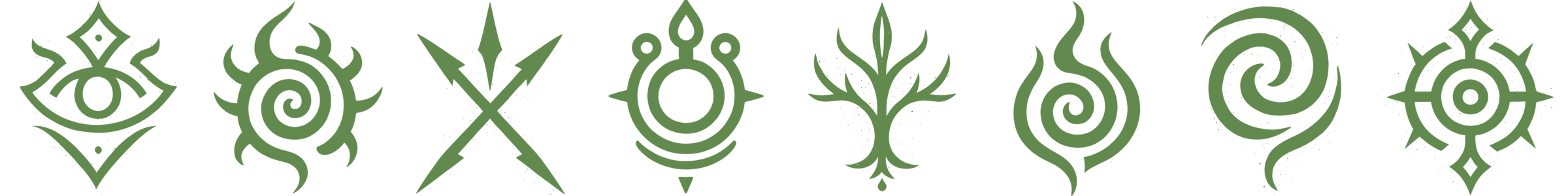 Eight soulmark symbols from Chronicles of Arynbel.
