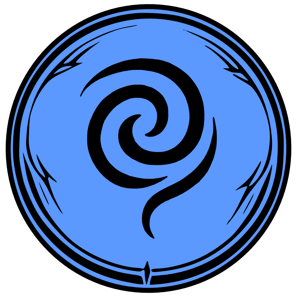 Tide soulmark symbol from Chronicles of Arynbel, shown as a circular purple emblem with a black flowing glyph.