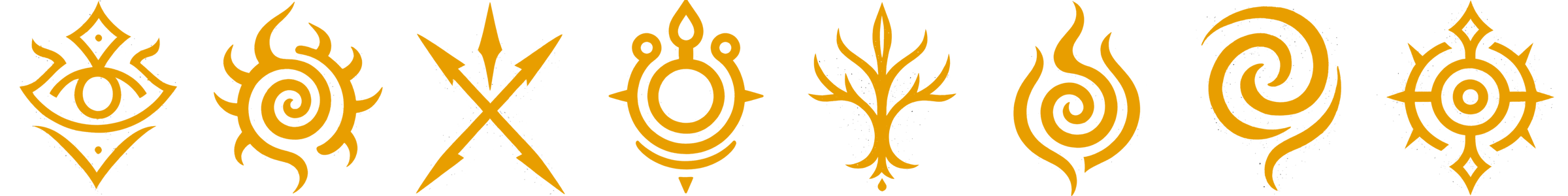 Eight soulmark symbols from Chronicles of Arynbel.