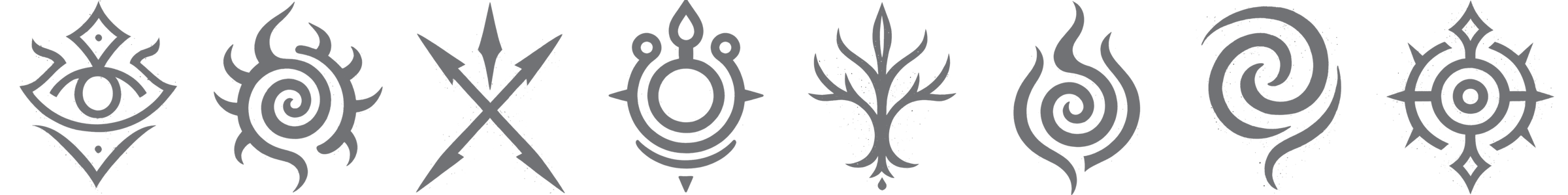 Eight soulmark symbols from Chronicles of Arynbel.