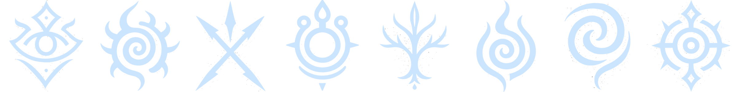 Eight soulmark symbols from Chronicles of Arynbel.