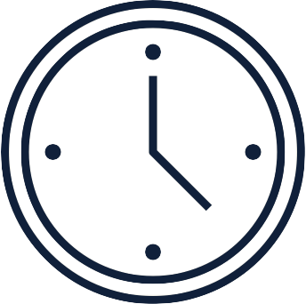 Clock icon representing time