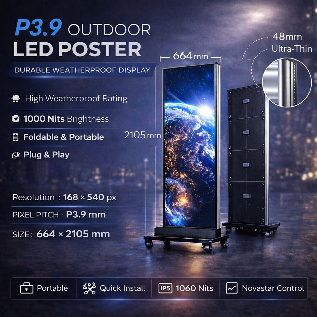 Outdoor LED Poster (P3.9)
