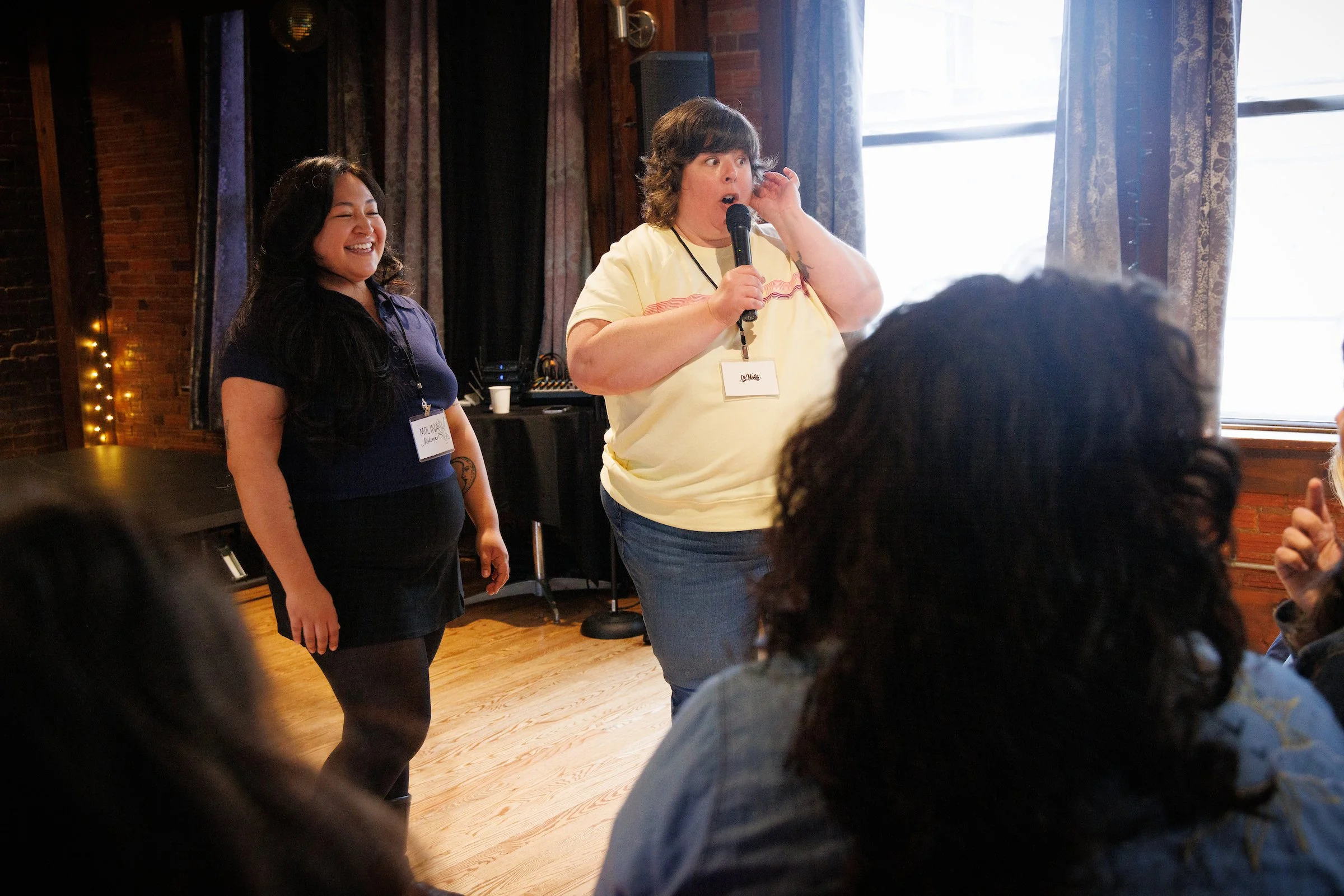 Carolyn Teaching Comedy