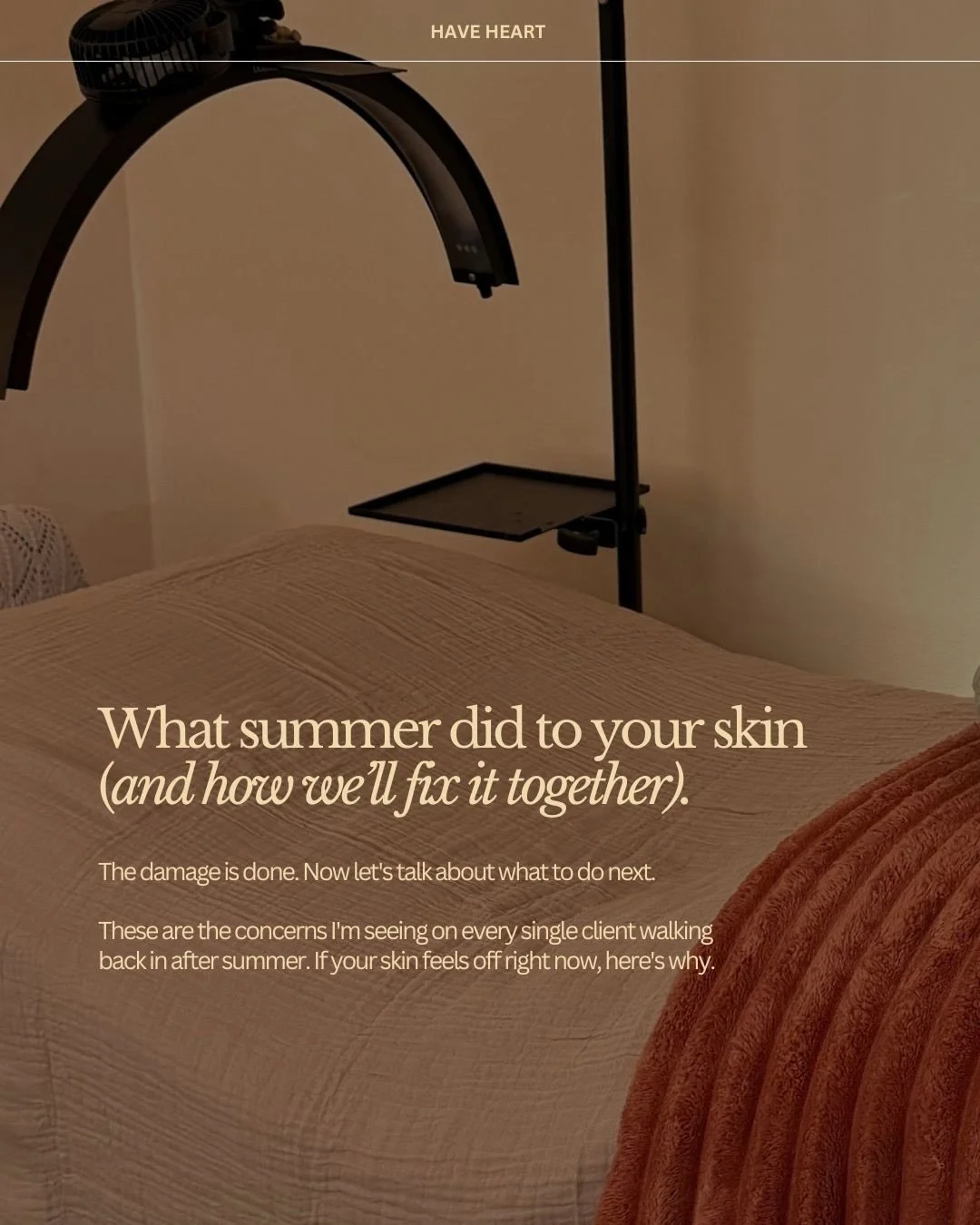 Your skin is telling you something, Are you listening 🤨

Every concern in this carousel has a solution. But the right solution depends on YOUR skin, your history, and what it has been through this summer.

That is why I do not recommend a one-size-f