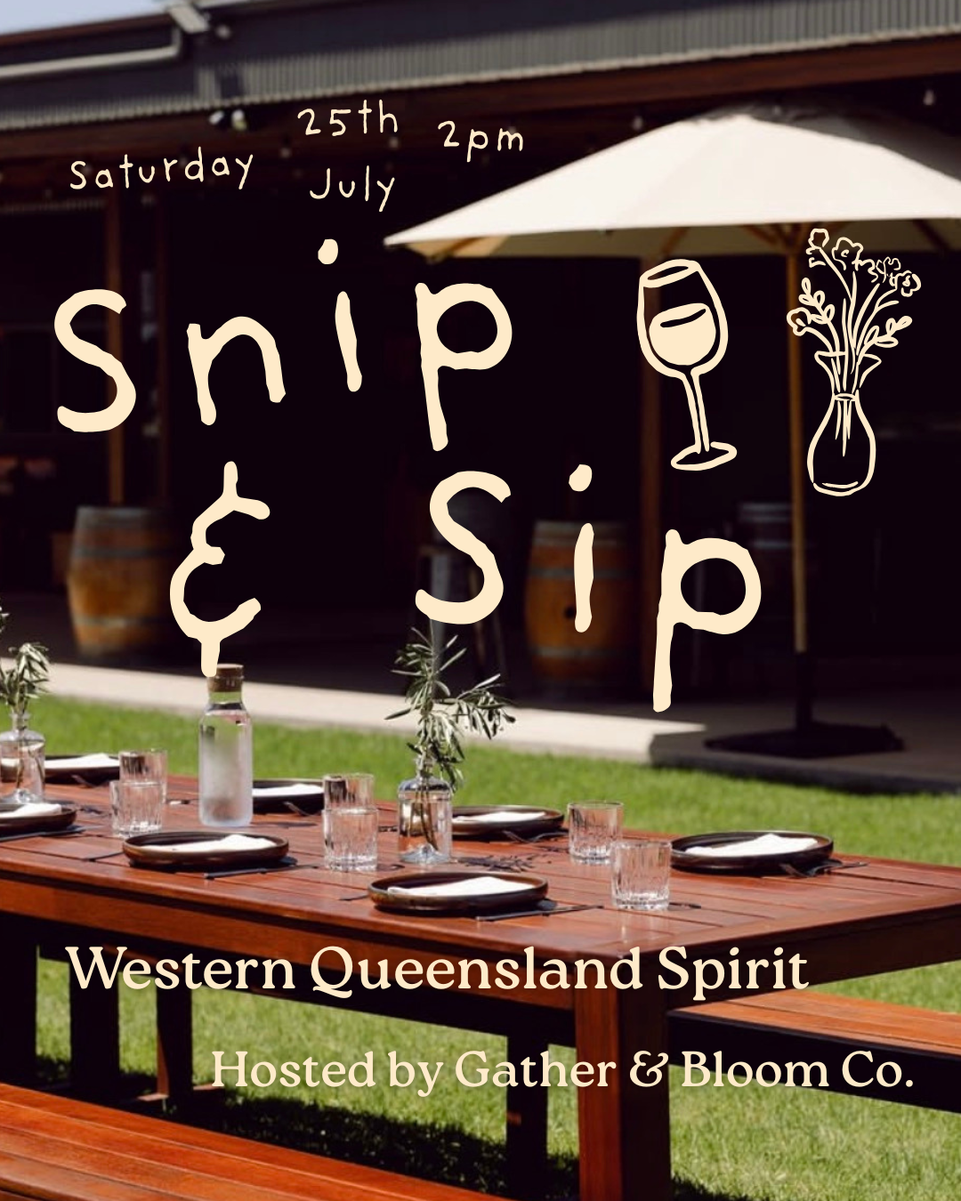 Snip & Sip - Western QLD Spirit