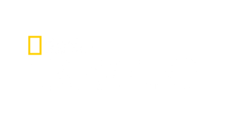 Travel channel logo with a yellow border and white text on a black background