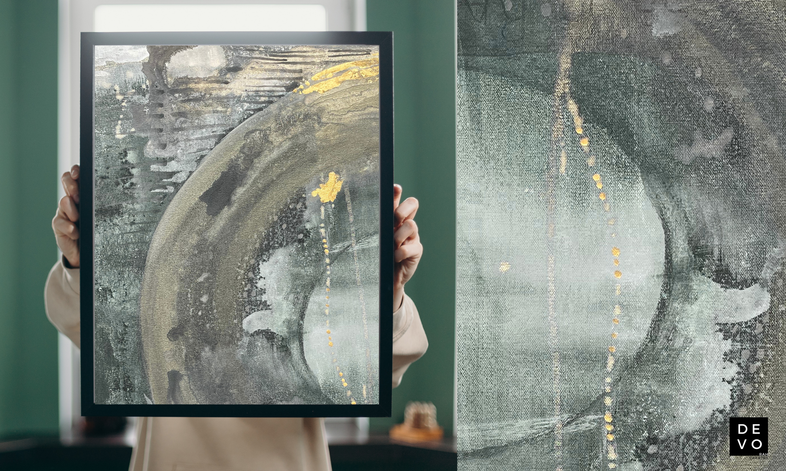 Rare and  Beautiful Moss  Green_Devorah Creates_Fine Abstract Art.png