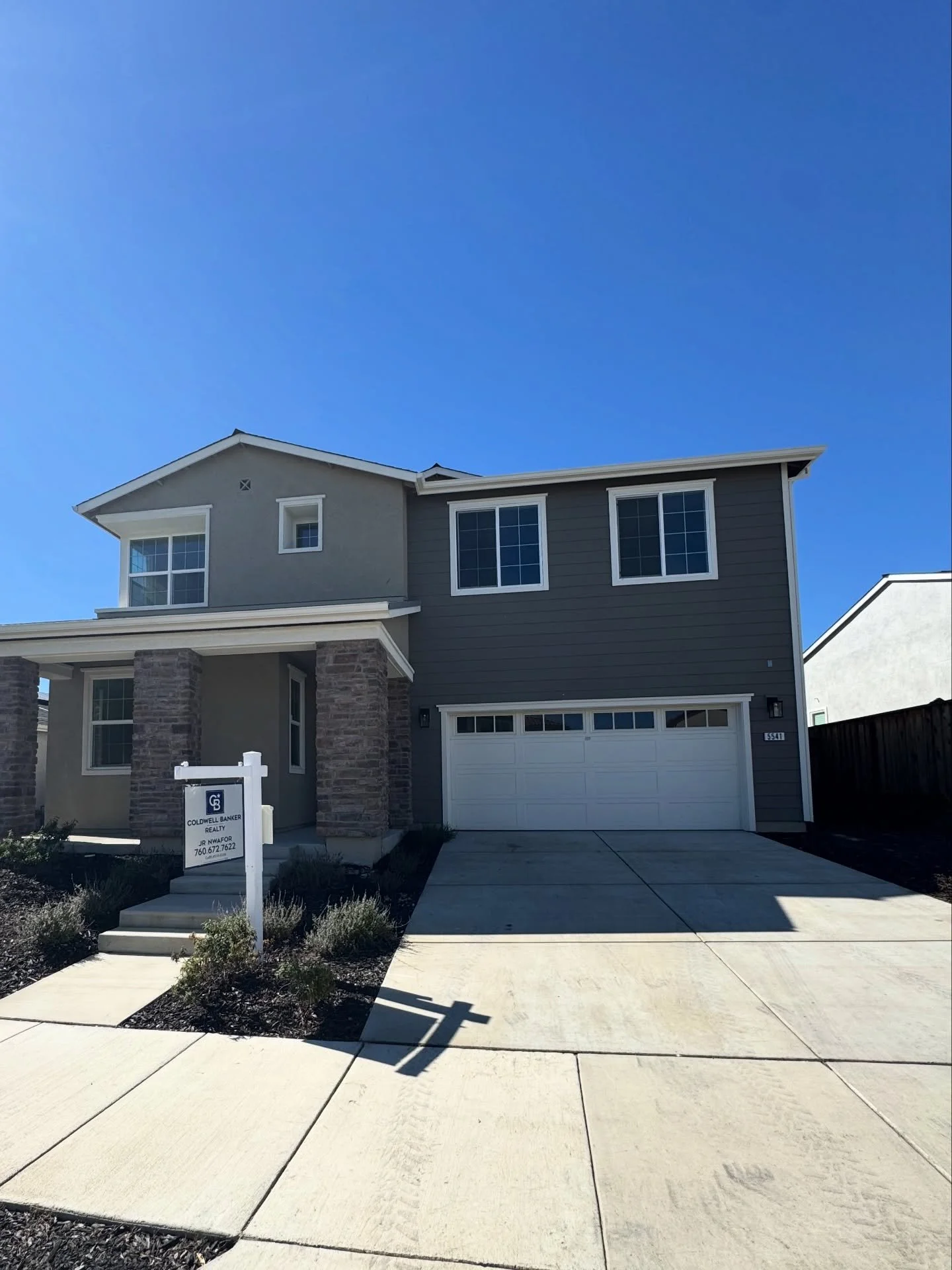 New build in Antioch, CA

Clean concrete driveway and walkway leading up to the front door. Nice broom finish with straight joints &mdash; simple, solid, and built right.

If you&rsquo;re doing a new build or replacing old concrete, details like this