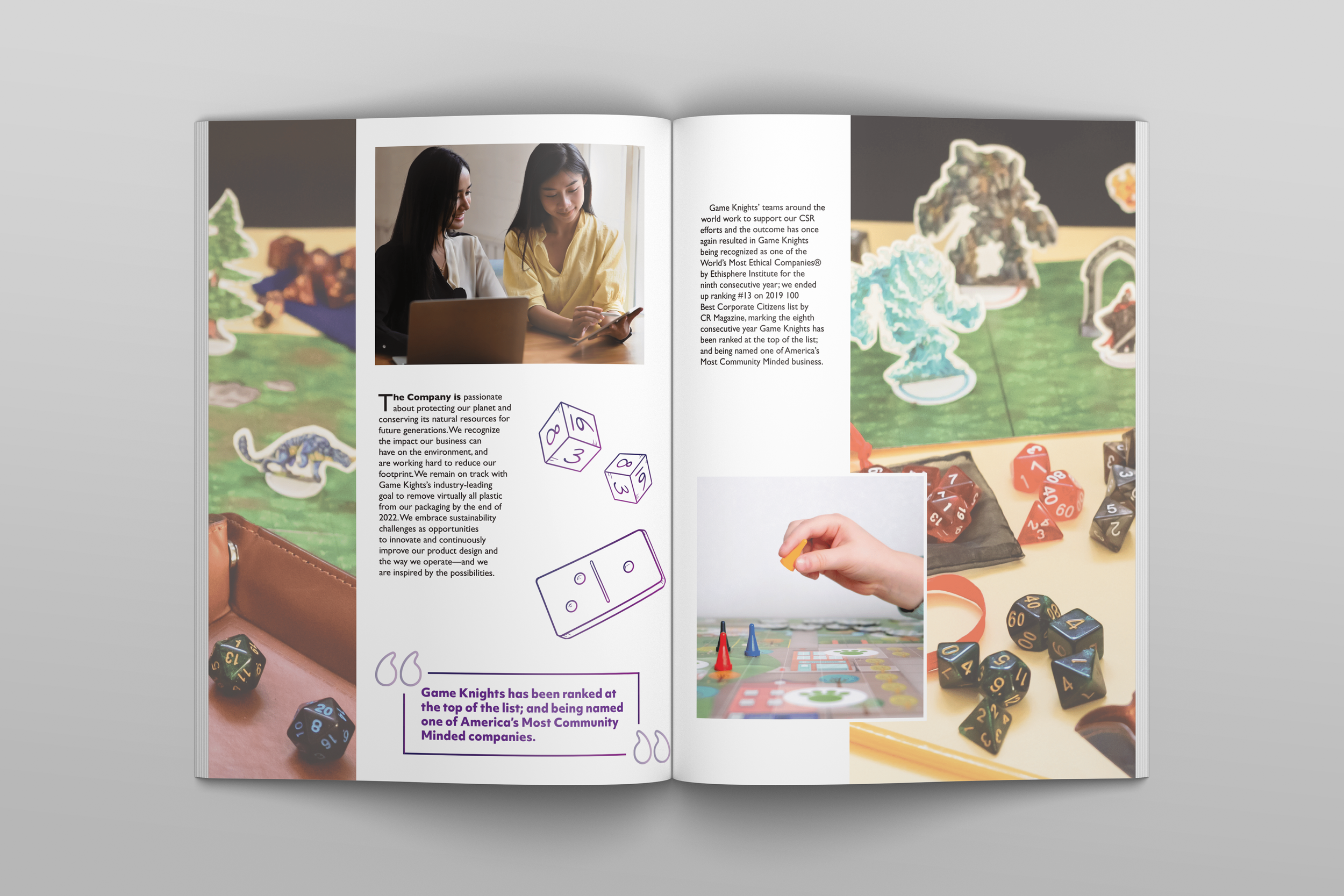 Printed Annual Report Spread