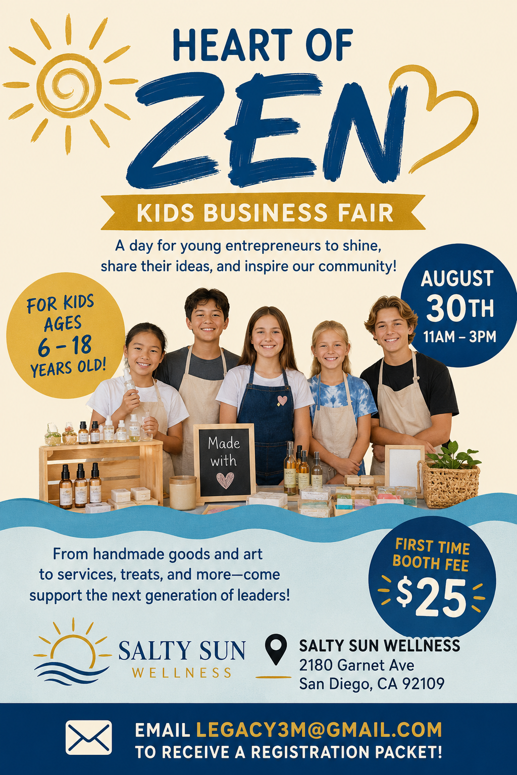 Kids Business Fair | Heart of Zen August 30th, 2026