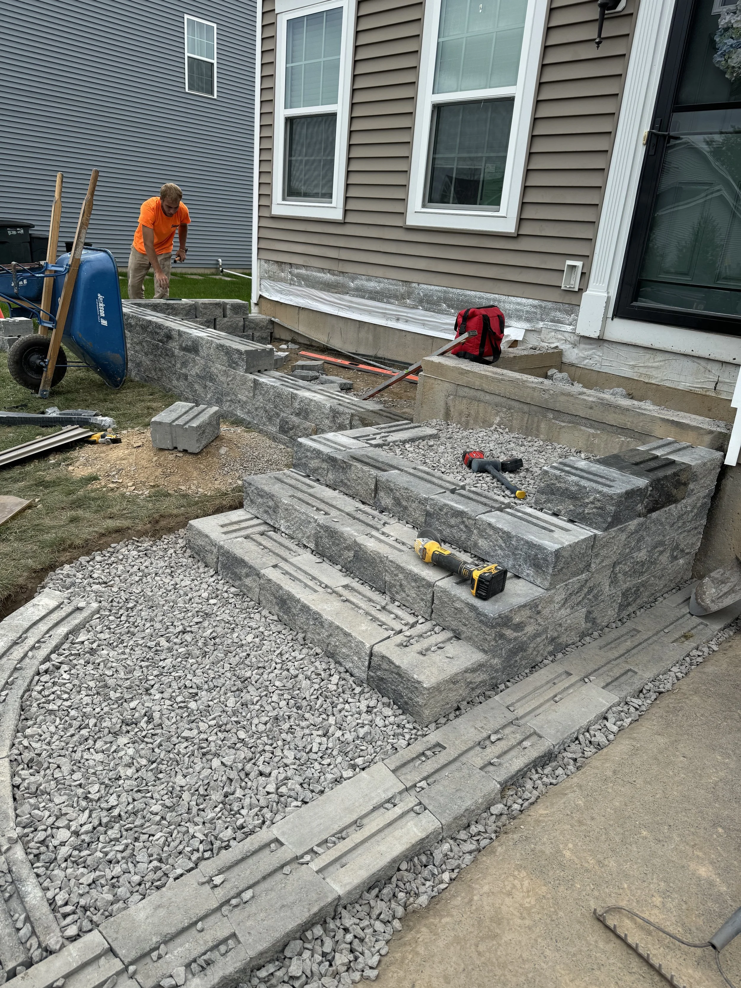 Staircase in progress