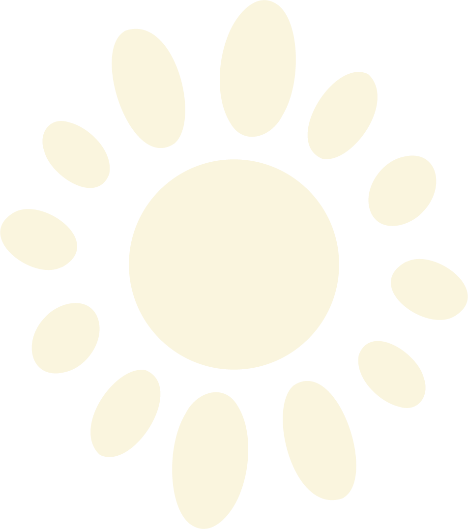 Cream sun icon