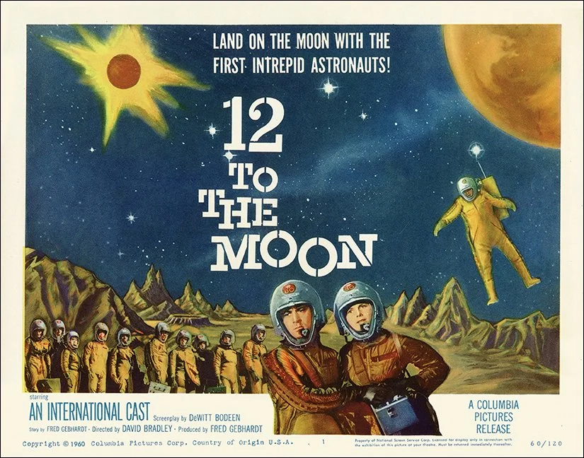12 TO THE MOON 11x14 Lobby Card Print 01