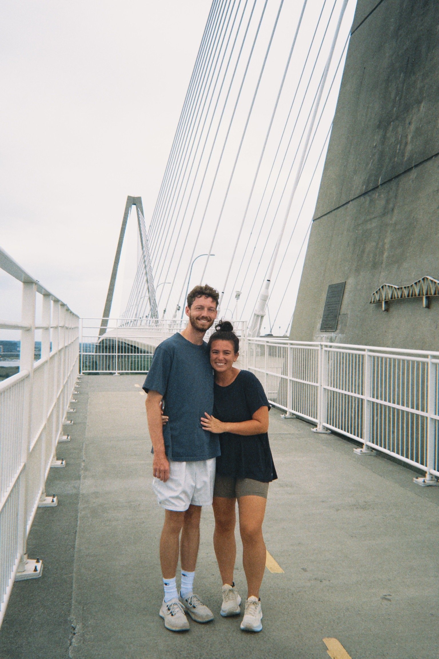 Photo of Eric and Conner Carboni on a bridge