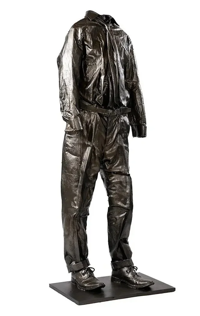 The Architect (2025) Epoxy impregnated clothing and paint