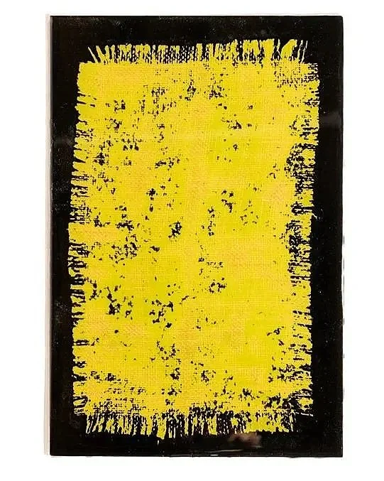 Yellow Carpet (2026) 8" x 14"  Epoxy impregnated and compressed fabric on ACM
