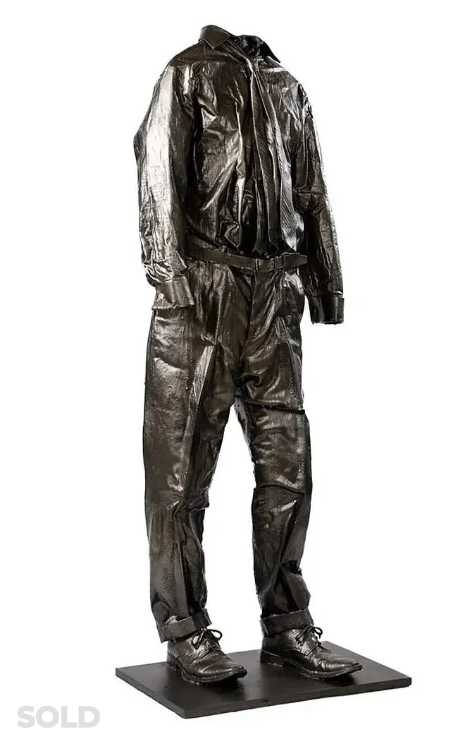 The Architect (2025) Epoxy impregnated clothing and paint