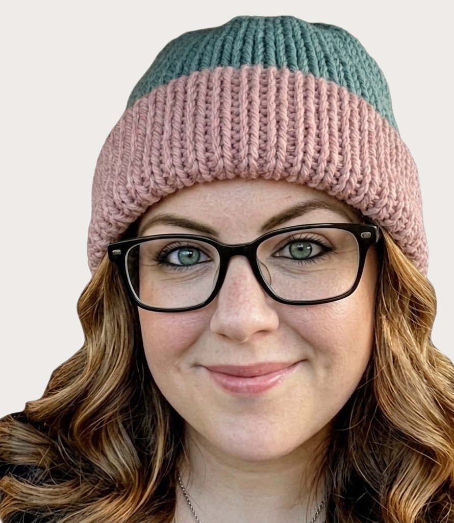 Reversible Frosted Blush Beanie