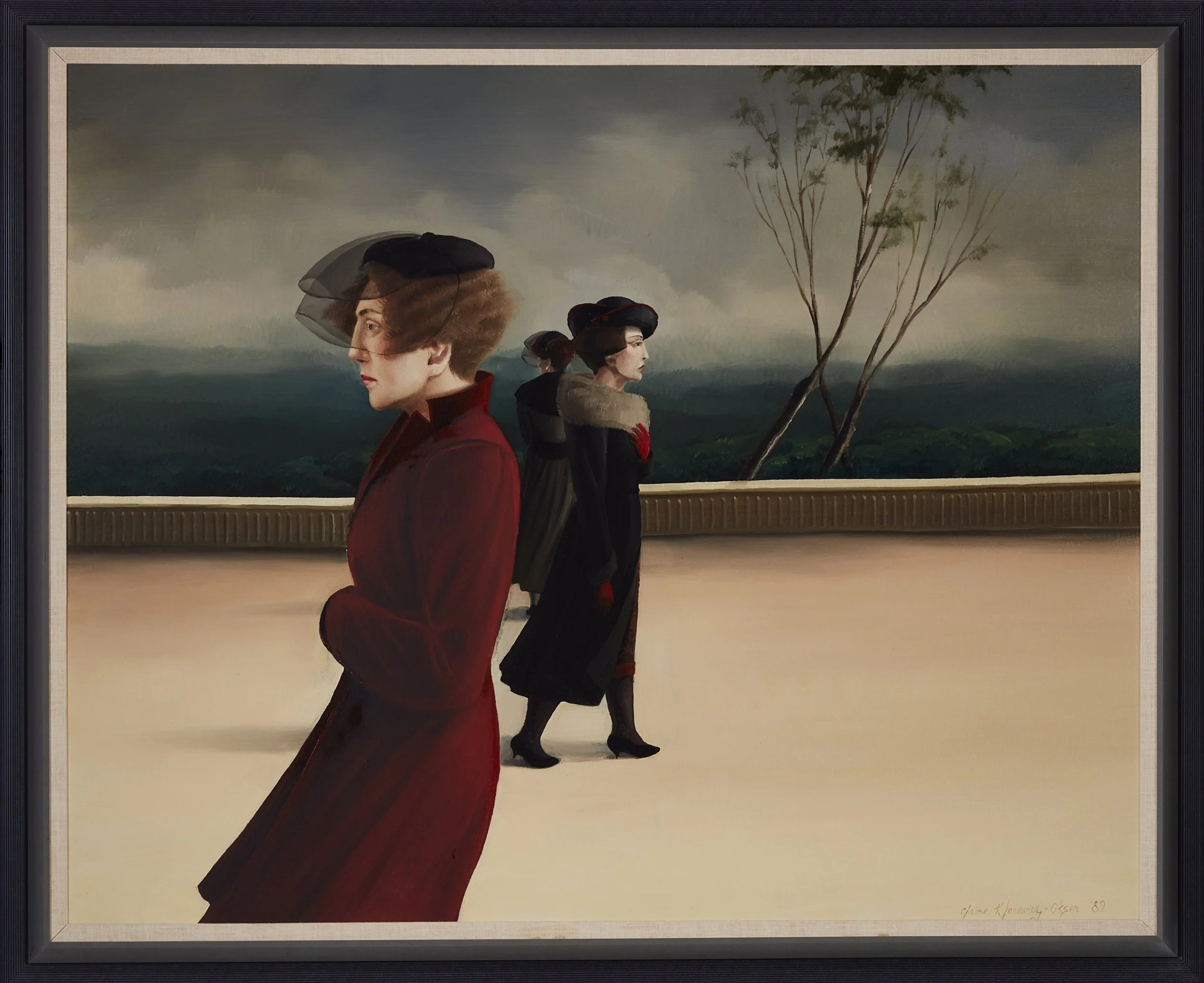 Claire Klarewicz-Okser (American, born 1955).  Quiet Places , 1989. Oil on canvas. 39 1/2 × 49 1/2 inches. Cafesjian Art Trust, 2022.2830.1. 