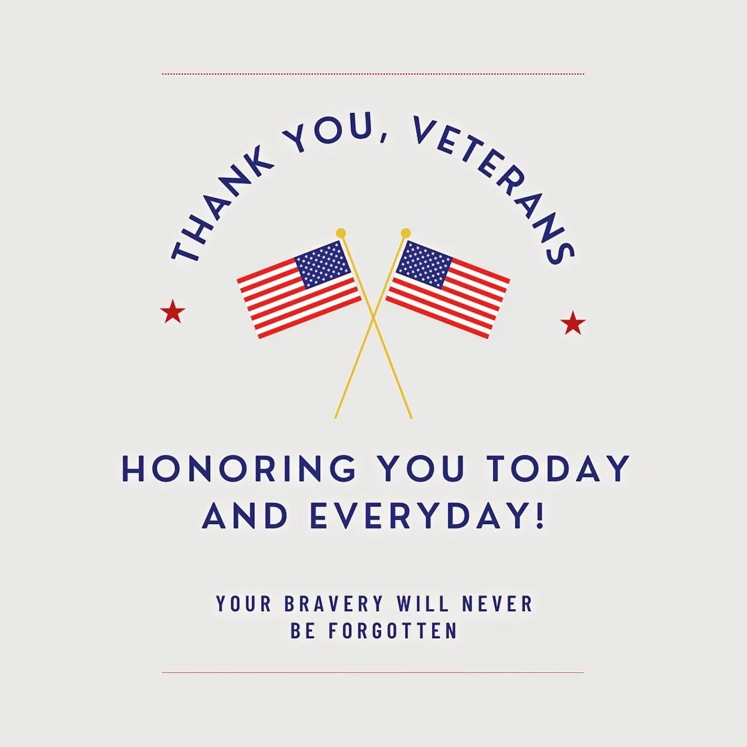 Couldn&rsquo;t let this day pass without saying thank you to the brave men and women who have fought for this country. Grateful for your bravery and the sacrifices you&rsquo;ve made. &hearts;️🤍💙 #veterans