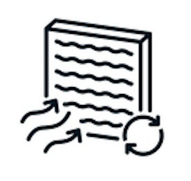 A book with arrows indicating flipping or turning pages, and circular arrows suggesting updating or refreshing.