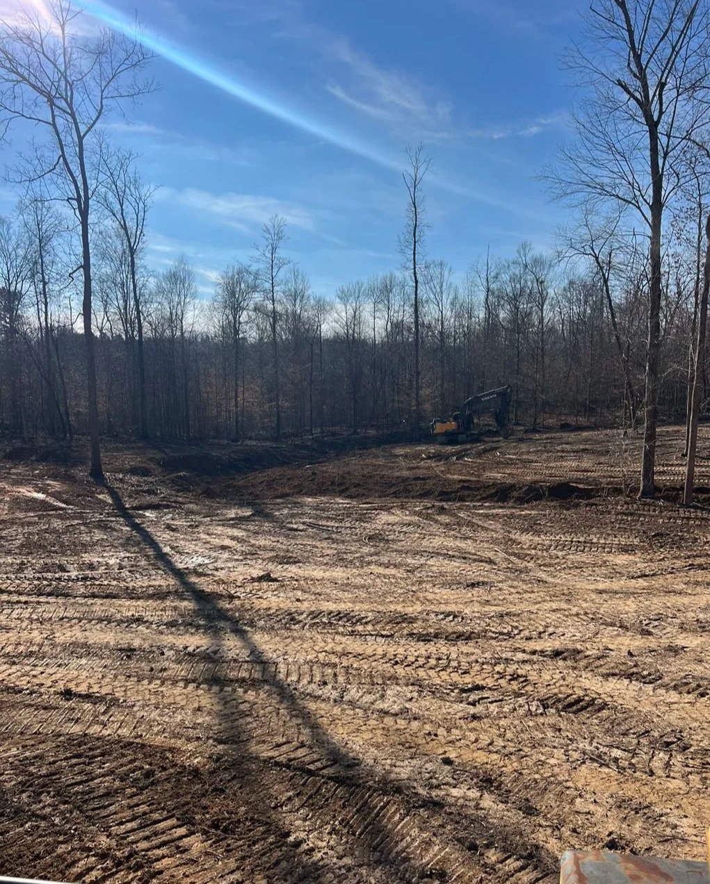 Excavation & Pond Clearing in progress