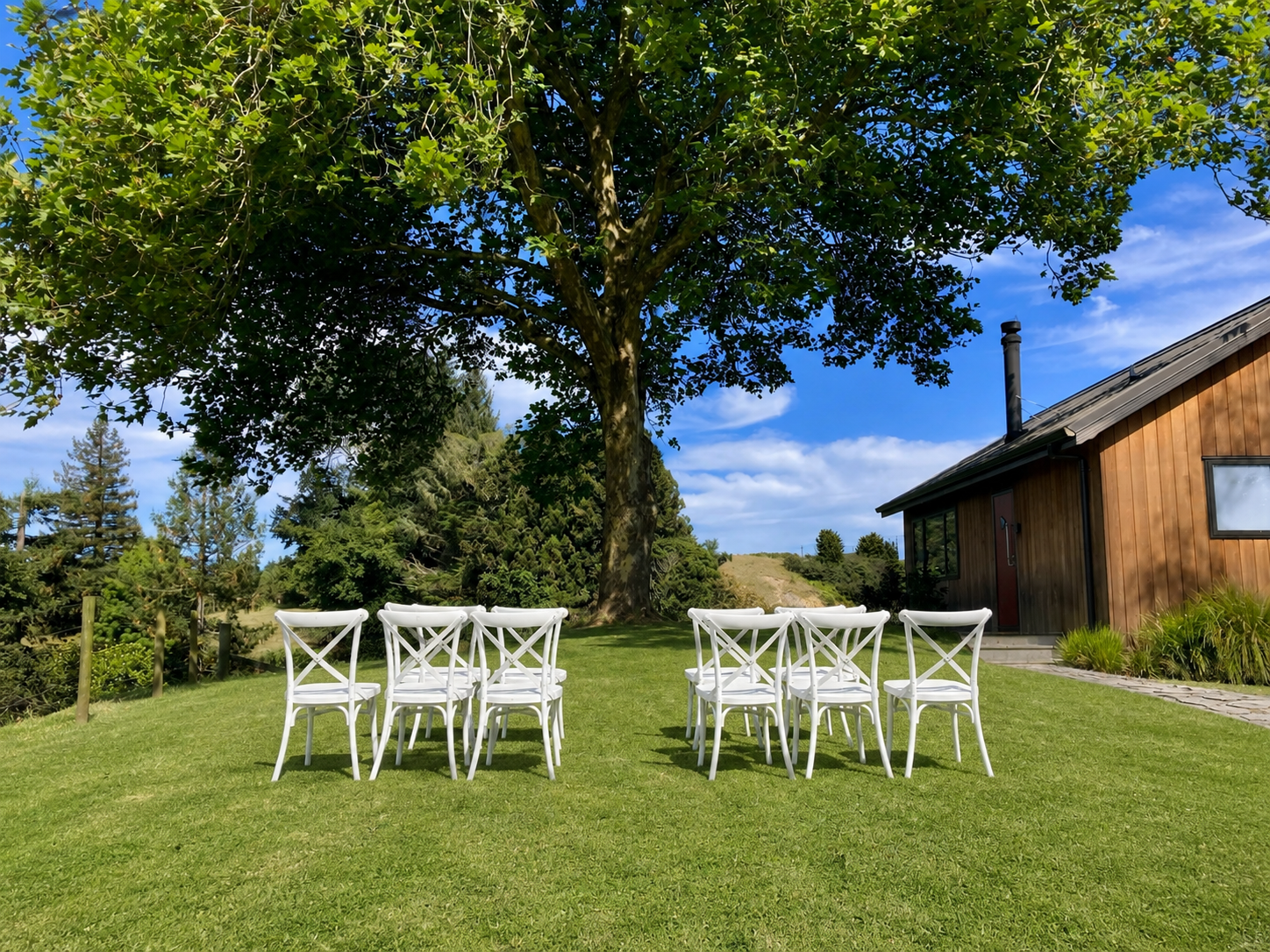 Micro wedding venue at Wildberry Cottage, Rotorua, Bay of Plenty, New Zealand