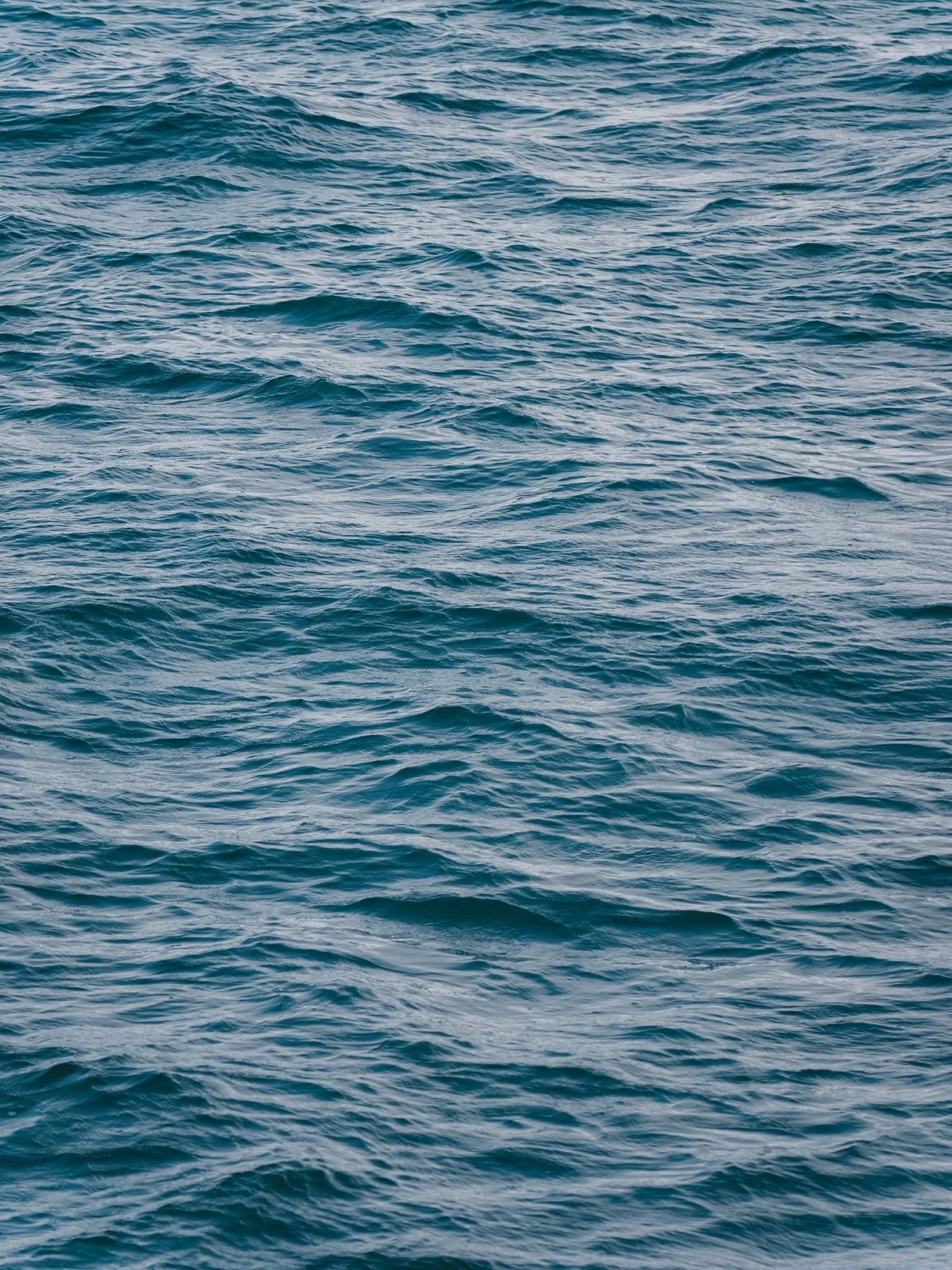 Open ocean with blue water and gentle wave ripples.