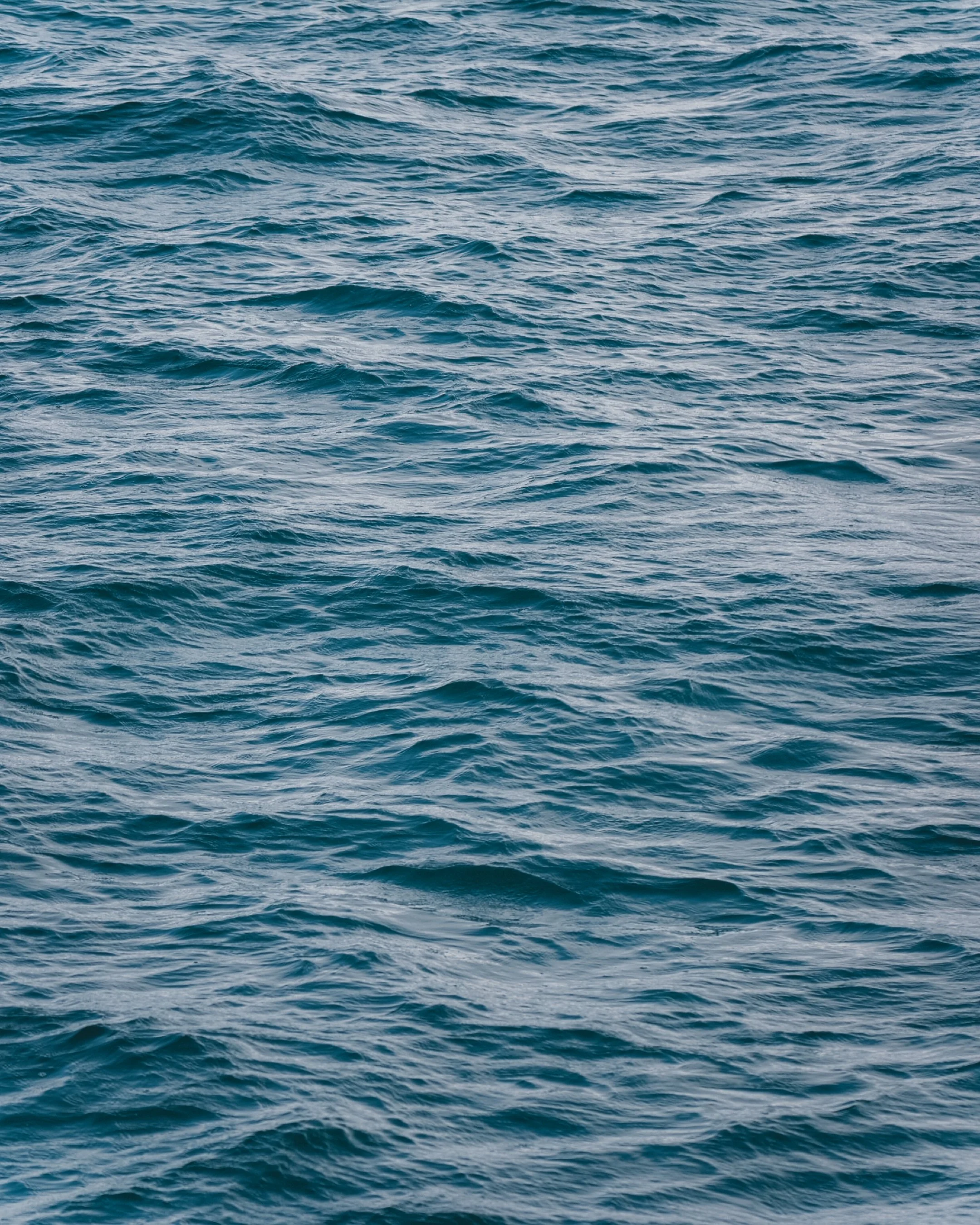 Open ocean with blue water and gentle wave ripples.