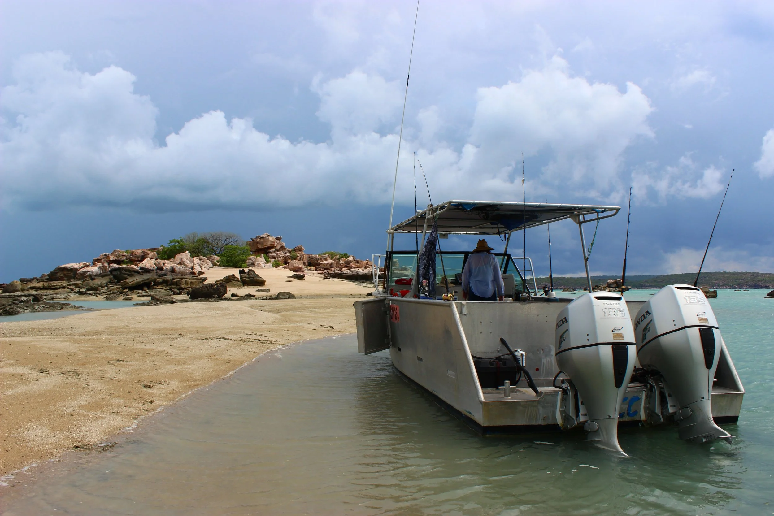 Kimberley Coastal Camp Boat.JPG