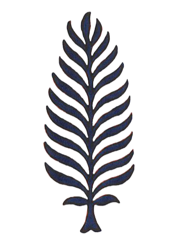 Illustration of a cannabis leaf with multiple pointed leaflets.