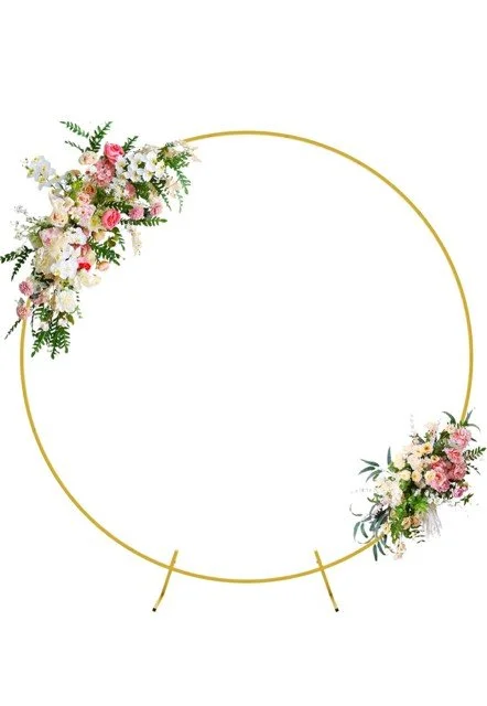 Gold Round Backdrop Stand
