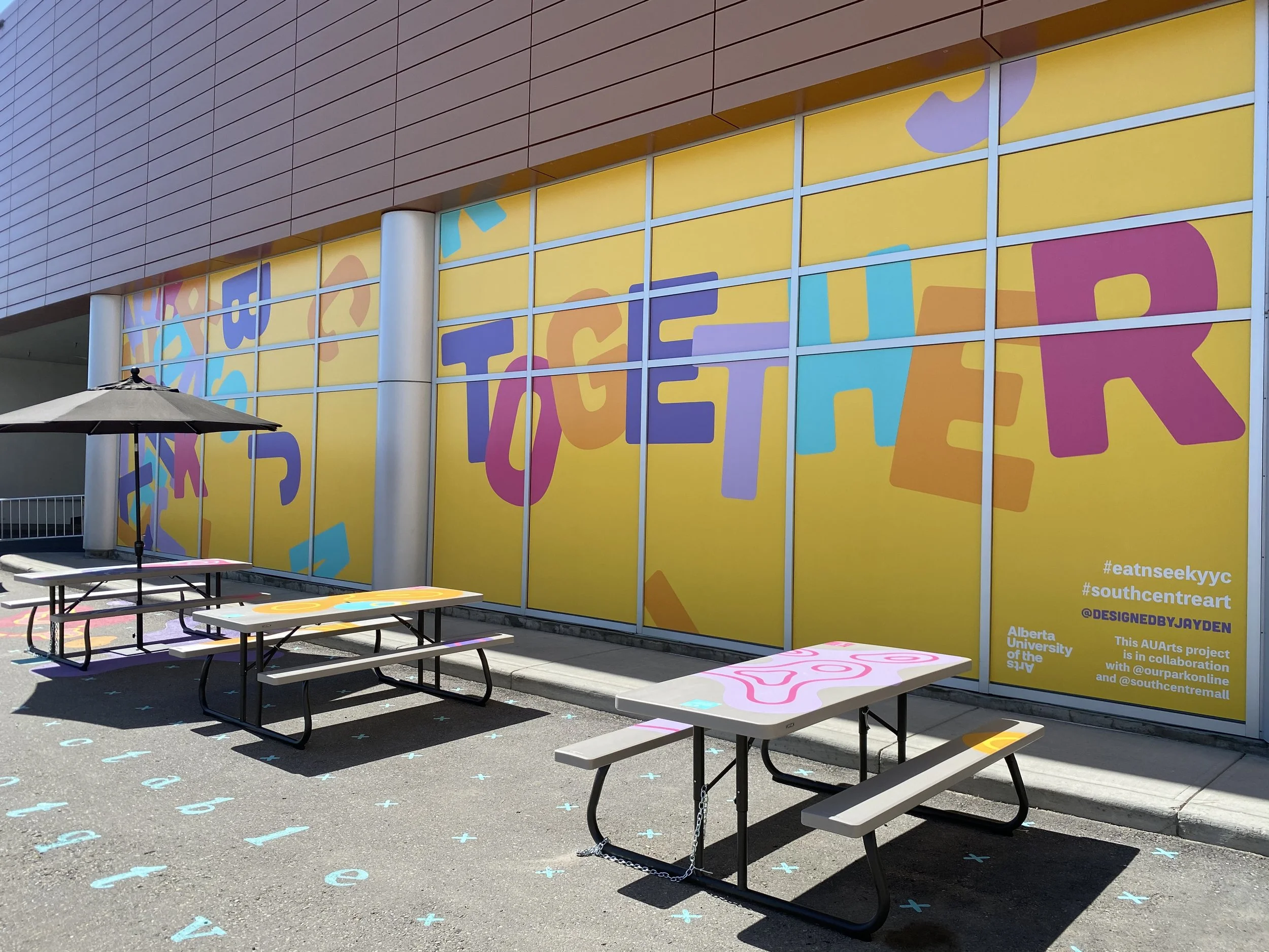 "Together" Window Artwork — fostering a feeling of community.