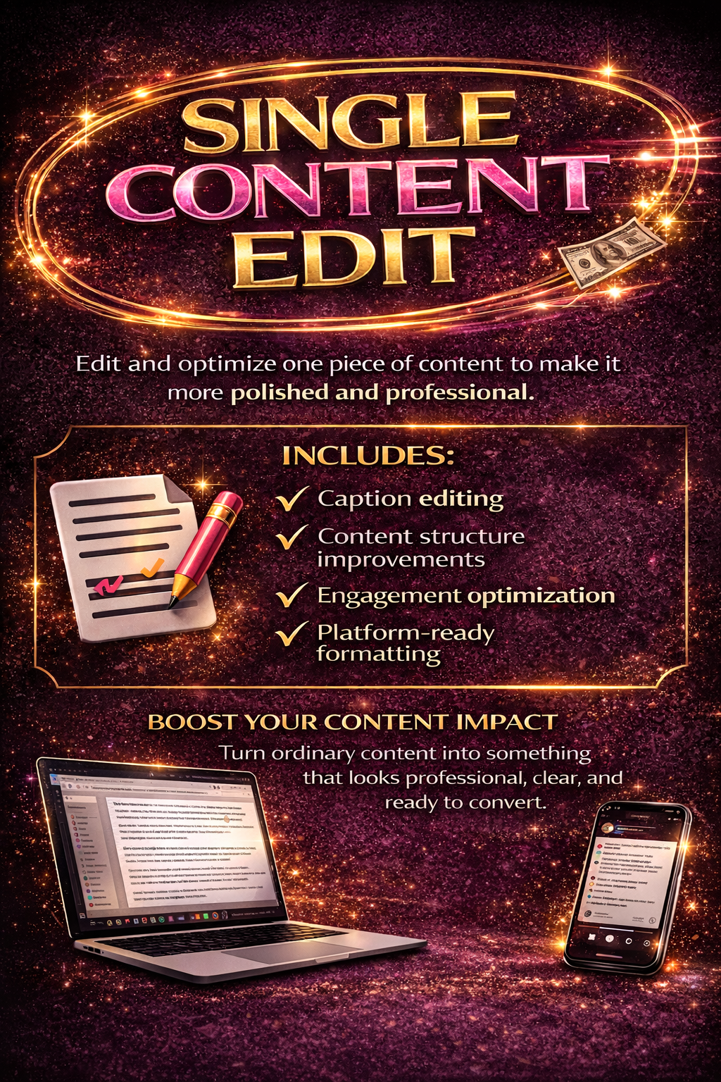 Single Content Edit Service
