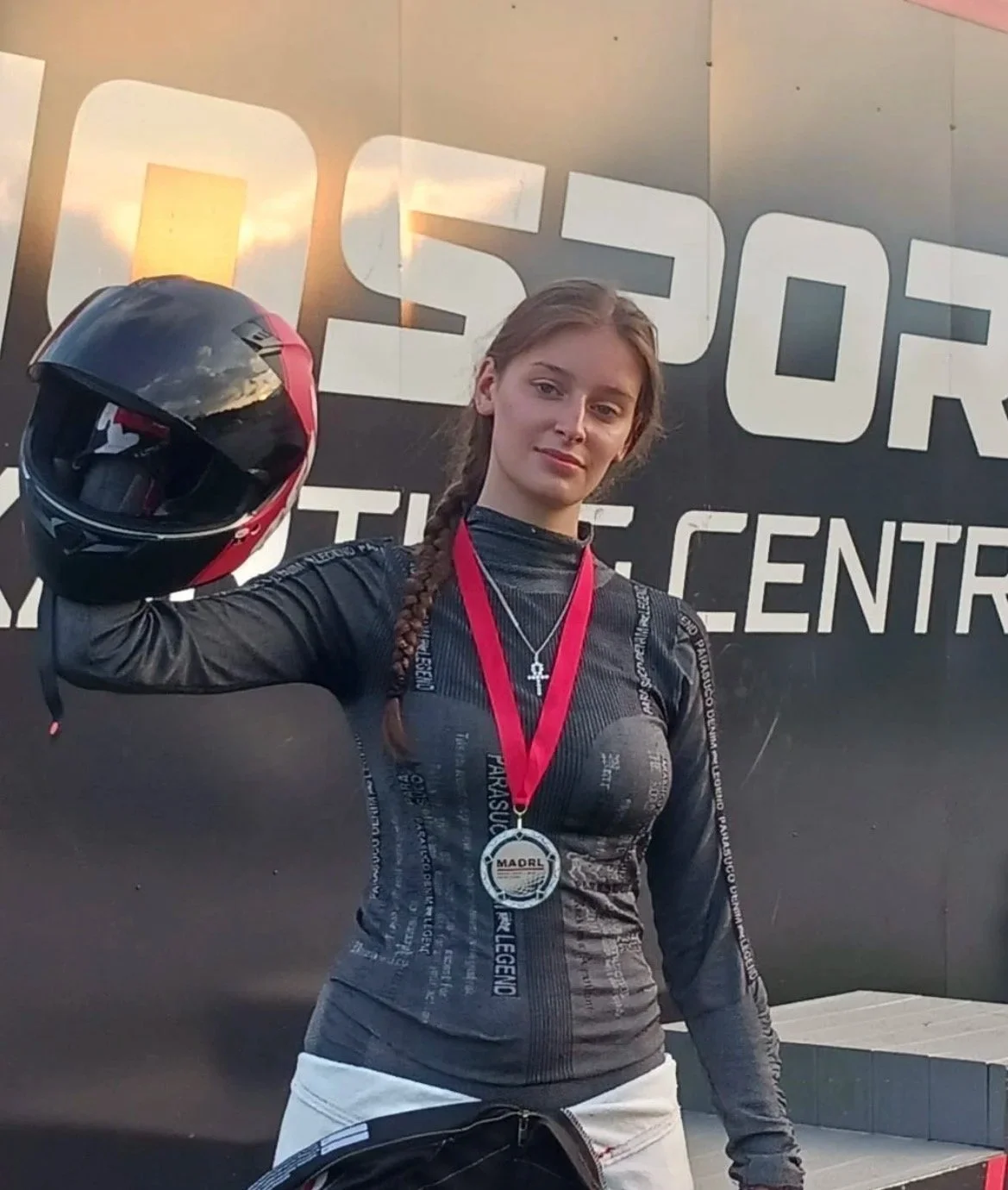 Mosport Karting Centre, Canada | Amanda on the podium